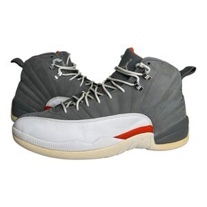 Nike Air Jordan 12 Retro Cool Grey Team Orange 2012 Sz 12 130690-012 Sneakers OG